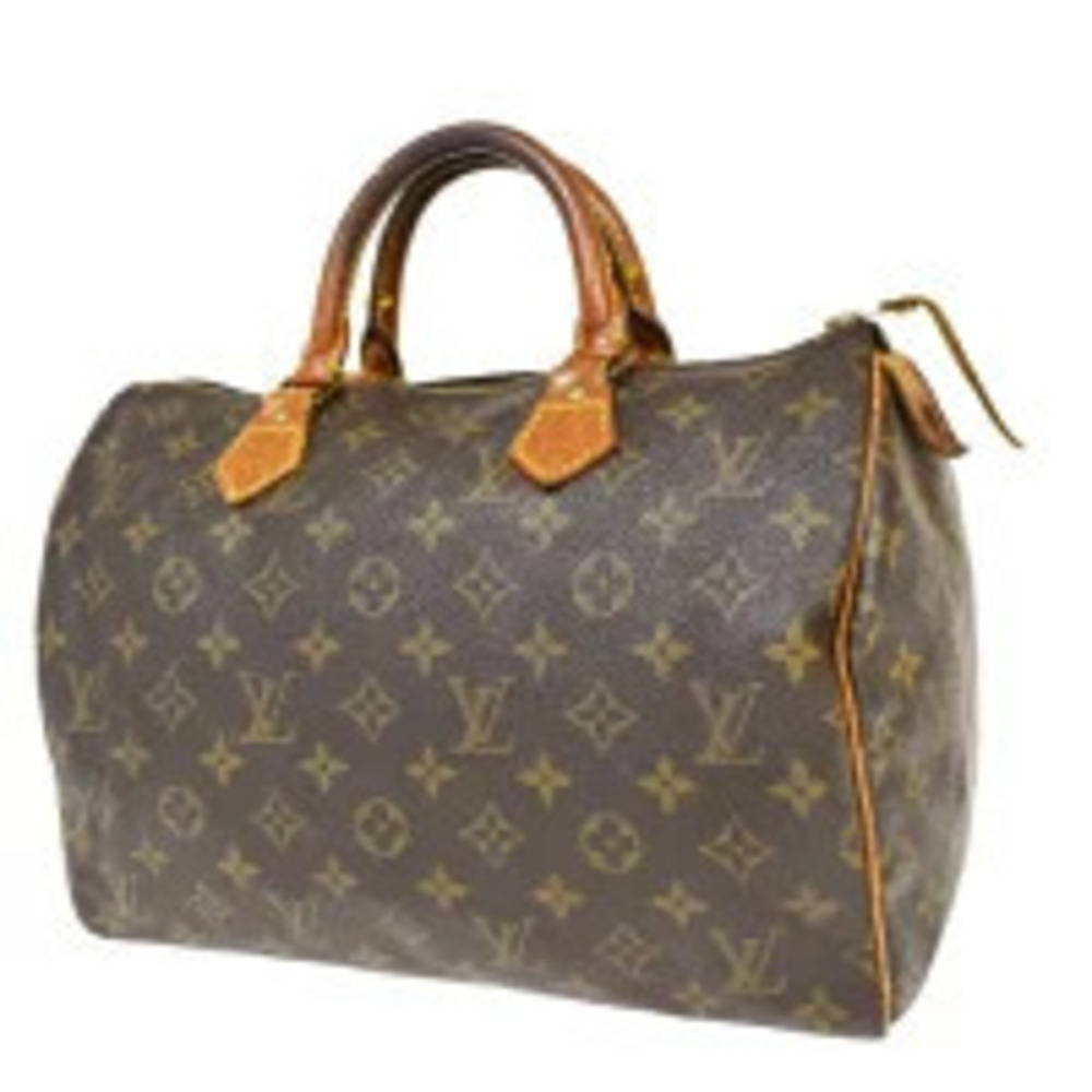 Louis Vuitton Speedy Handbag Boston Monogram Leather